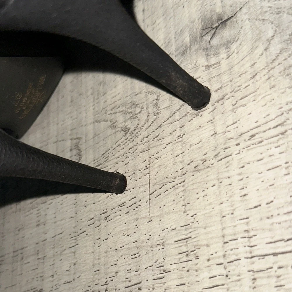 Valentino Black and Gold Studded Heels - Picture 5 of 5